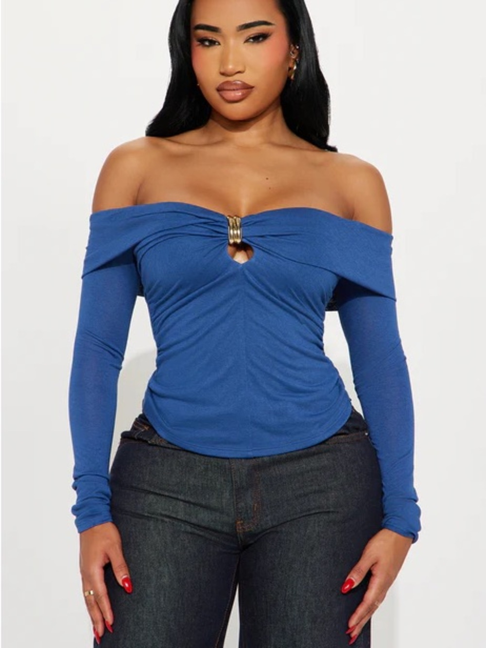 Minerva Off The Shoulder Long Sleeve Top NEW 🏷️
